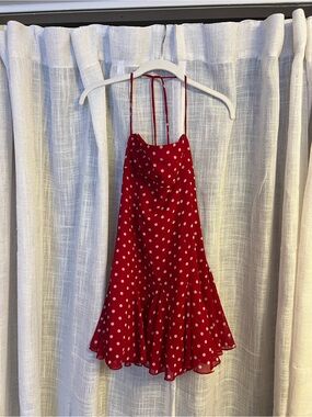 Princess Polly Red Polka Dot Mini Dress
